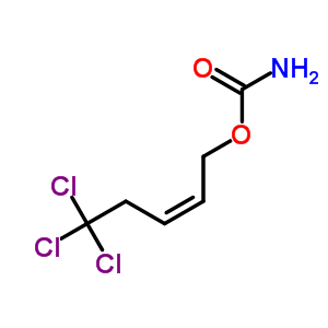 2-Penten-1-ol,5,5,5-trichloro-, 1-carbamate Structure,4989-45-1Structure