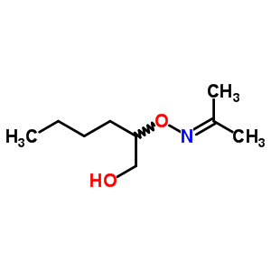 2-Propanone,o-[1-(hydroxymethyl)pentyl]oxime Structure,5001-44-5Structure