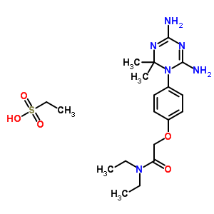 2-[4-(4,6-Diamino-2,2-dimethyl-1,3,5-triazin-1-yl)phenoxy]-n,n-diethyl-acetamide Structure,50507-96-5Structure