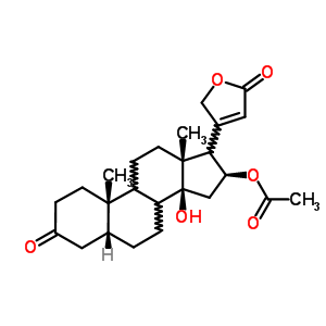 16Beta-(acetyloxy)-14-hydroxy-3-oxo-5beta-card-20(22)-enolide Structure,51227-49-7Structure