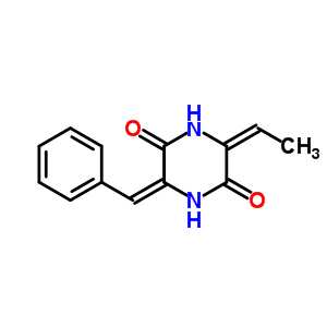 (3E,6e)-3-benzylidene-6-ethylidene-piperazine-2,5-dione Structure,51239-64-6Structure