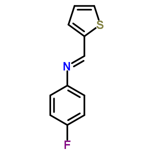 N-(4-fluorophenyl)-1-thiophen-2-yl-methanimine Structure,51305-80-7Structure