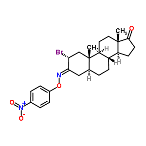 2Alpha-bromo-3-[(4-nitrophenoxy)imino]-5alpha-androstan-17-one Structure,51354-35-9Structure