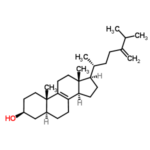 8(9),(5-Alpha)-cholesten-24-methylene-3-beta-ol Structure,516-86-9Structure