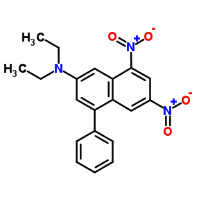 N,n-diethyl-6,8-dinitro-4-phenyl-naphthalen-2-amine Structure,51911-76-3Structure