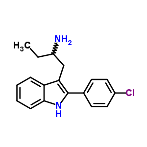 3-(2-Aminobutyl )-2-(p-chlorophenyl )-1h-indole Structure,52018-89-0Structure