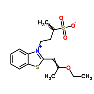 4-[2-(2-Ethoxyprop-1-enyl)-1,3-benzothiazol-3-ium-3-yl]butane-2-sulfonate Structure,52123-15-6Structure