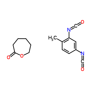 2-Oxepanone, polymer with 2,4-diisocyanato-1-methylbenzene Structure,52136-46-6Structure