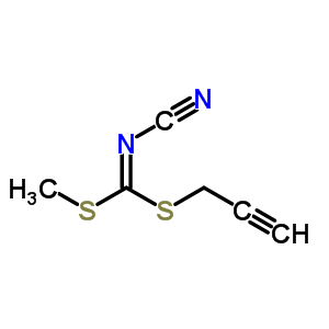 Methyl prop-2-ynyl cyanocarbonimidodithioate Structure,52173-99-6Structure