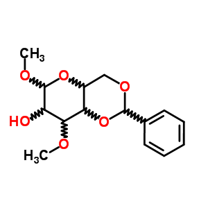 Methyl 4,6-o-benzylidene-3-o-methyl-alpha-d-mannopyranoside Structure,52260-48-7Structure