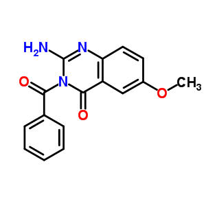 2-Amino-3-benzoyl-6-methoxy-quinazolin-4-one Structure,52393-74-5Structure