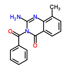 2-Amino-3-benzoyl-8-methyl-quinazolin-4-one Structure,52393-76-7Structure