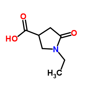 1-Ethyl-5-oxopyrrolidine-3-carboxylic acid Structure,52743-73-4Structure