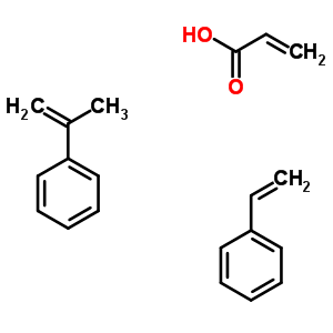 2-Propenoic acid, polymer with ethenylbenzene and (1-methylethenyl)benzene Structure,52831-04-6Structure