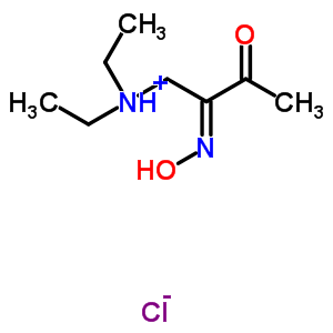 Diethyl-[(2z)-2-hydroxyimino-3-oxo-butyl]azanium chloride Structure,52900-90-0Structure