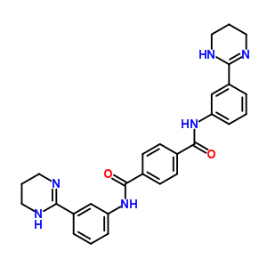 N,n-bis[3-(1,4,5,6-tetrahydropyrimidin-2-yl)phenyl]benzene-1,4-dicarboxamide Structure,5300-73-2Structure