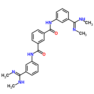 N,n-bis[3-(n,n-dimethylcarbamimidoyl)phenyl]benzene-1,3-dicarboxamide Structure,5300-79-8Structure