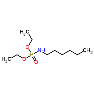 N-hexylphosporamidic acid diethyl ester Structure,53247-00-0Structure