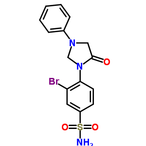 3-Bromo-4-(5-oxo-3-phenyl-imidazolidin-1-yl)benzenesulfonamide Structure,53297-81-7Structure