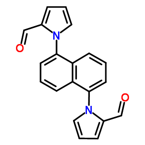 1-[5-(2-Formylpyrrol-1-yl)naphthalen-1-yl]pyrrole-2-carbaldehyde Structure,53414-02-1Structure