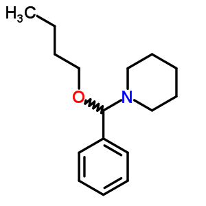 Piperidine,1-(butoxyphenylmethyl)- Structure,5351-11-1Structure