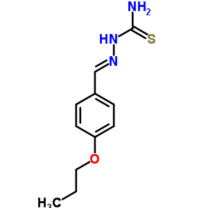 Hydrazinecarbothioamide,2-[(4-propoxyphenyl)methylene]- Structure,5351-86-0Structure