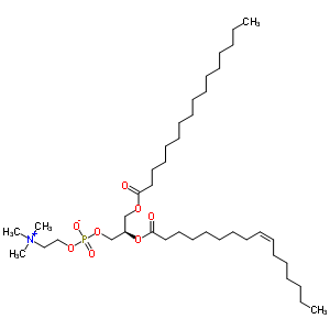 1-Palmitoyl-2-palmitoleoyl-sn-glycero-3-phosphocholine Structure,53595-24-7Structure