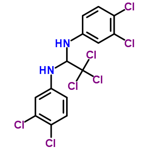 1,1-Ethanediamine,2,2,2-trichloro-n,n-bis(3,4-dichlorophenyl)- Structure,53723-87-8Structure