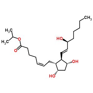 9Alpha, 11alpha, 15s-trihydroxy-prosta-5z, 13e-dien-1-oic acid, isopropyl ester Structure,53764-90-2Structure