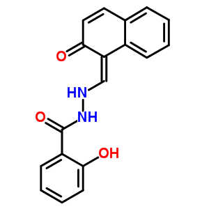 2-Hydroxy-1-naphthalaldehyde salicyloylhydrazone Structure,54009-54-0Structure