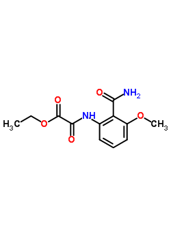 N-(2-carbamoyl-3-methoxyphenyl)oxamidic acid ethyl ester Structure,54249-44-4Structure