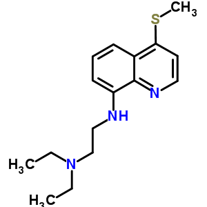 N,n-diethyl-n-(4-methylsulfanylquinolin-8-yl)ethane-1,2-diamine Structure,5431-53-8Structure