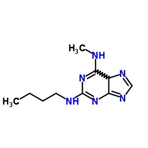 Purine, 2-butylamino-6-methylamino Structure,5434-24-2Structure