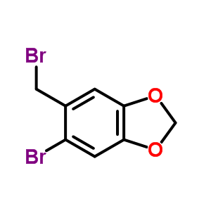 1,3-Benzodioxole, 5-bromo-6-(bromomethyl)- Structure,5434-47-9Structure