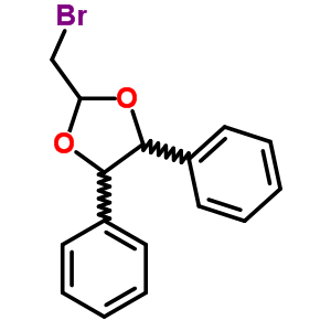 1,3-Dioxolane,2-(bromomethyl)-4,5-diphenyl- Structure,5436-03-3Structure