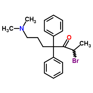 2-Bromo-7-dimethylamino-4,4-diphenyl-heptan-3-one Structure,5436-08-8Structure