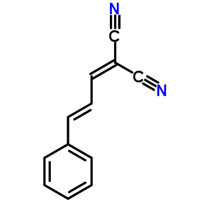 Propanedinitrile,2-(3-phenyl-2-propen-1-ylidene)- Structure,5439-39-4Structure