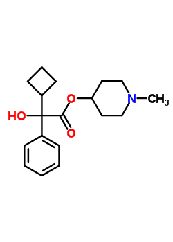 N-methyl-4-piperidylcyclobutylphenyl glycolate Structure,54390-94-2Structure