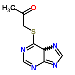 2-Propanone, (purin-6-ylthio)- Structure,5441-78-1Structure