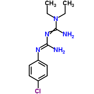 2-[N-(4-chlorophenyl)carbamimidoyl]-1,1-diethyl-guanidine Structure,5442-06-8Structure