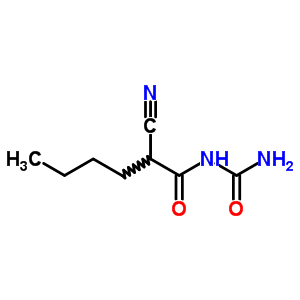 N-carbamoyl-2-cyano-hexanamide Structure,5442-53-5Structure