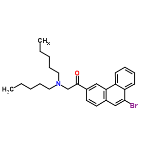 1-(9-Bromophenanthren-3-yl)-2-(dipentylamino)ethanone Structure,5442-80-8Structure