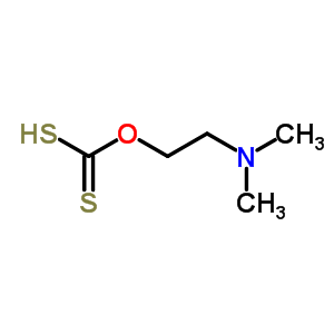 2-Dimethylaminoethoxymethanedithioic acid Structure,5443-44-7Structure