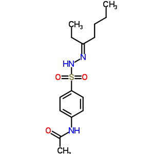 N-(4-((2-(1-ethylpentylidene)hydrazino)sulfonyl)phenyl)acetamide Structure,5448-88-4Structure