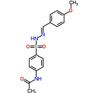 N-(4-((2-(4-methoxybenzylidene)hydrazino)sulfonyl)phenyl)acetamide Structure,5448-92-0Structure