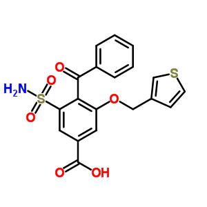 4-(Benzoyl)-3-sulfamoyl-5-(thiophen-3-ylmethoxy)benzoic acid Structure,54591-38-7Structure