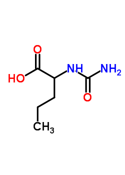 Norvaline,n-(aminocarbonyl)- Structure,55512-99-7Structure