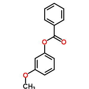 Phenol,3-methoxy-, 1-benzoate Structure,5554-24-5Structure