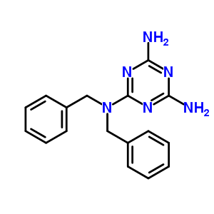 1,3,5-Triazine-2,4,6-triamine,n2,n2-bis(phenylmethyl)- Structure,5606-31-5Structure