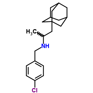 1-(1-Adamantyl)-n-[(4-chlorophenyl)methyl]propan-2-amine Structure,56558-46-4Structure